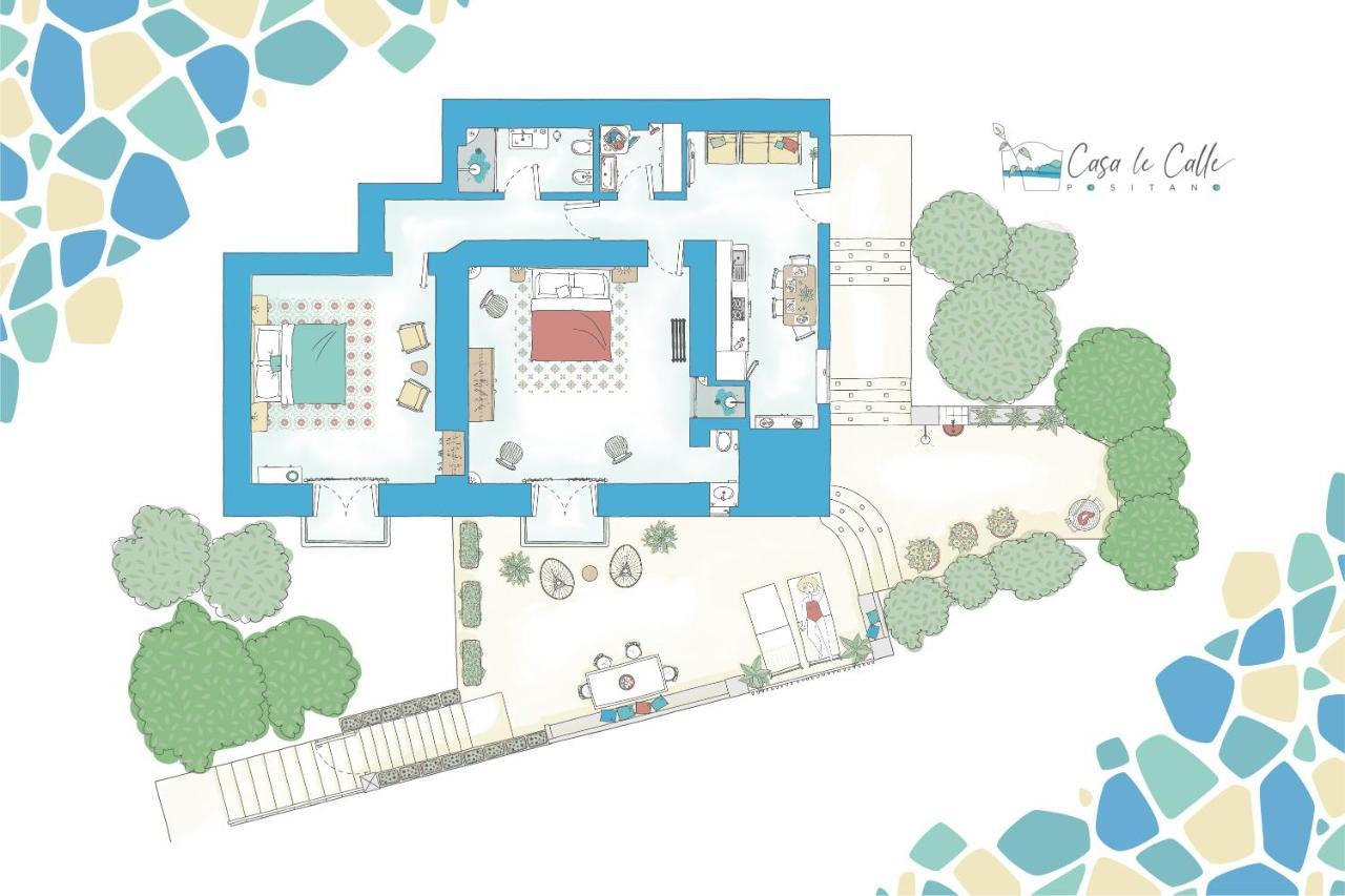 Casa Le Calle Positano Eksteriør bilde
